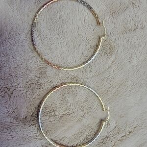 Three Gold Plated Color Hoops.